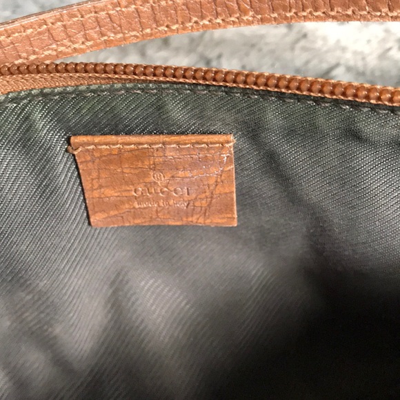 Gucci Monogram Canvas Pochette Clutch in Khaki. - Picture 3 of 8